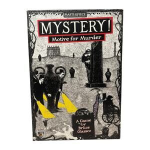 2015 Mayfair "Mystery! Motive For Murder" Board Game Bruce Glassco 100% Complete